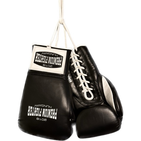 Premium Fighter - Mexico (FEKETE) - Boxkesztyű ( profi ) FŰZŐS